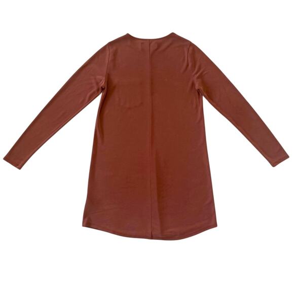 Abercrombie & Fitch Long Sleeve Shirt Dress Winter Dress Size Small Tan / Brown - Picture 3 of 12